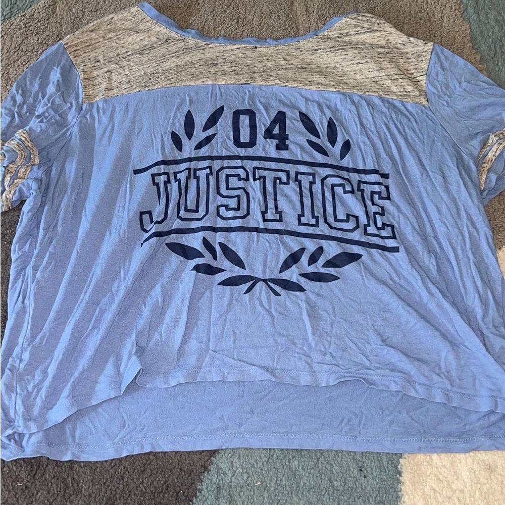 Blue 04 justice shirt